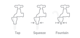 Illustration for article titled Tapi, A Rubber Adapter That Turns Your Faucet Into A Drinking Fountain